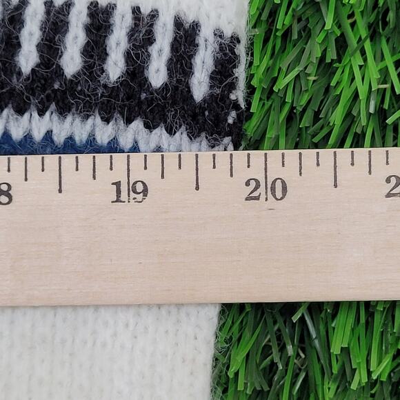 Vintage 80s Native-American Zip Sweater S/M 20x24 Tribal - Picture 6 of 10